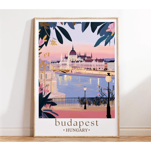 369 Printsbudapest Hungary Travel Posteruropean City Art, Danube River Print, Historic Landmark Decor, Travel Gift UNFRAMED, 12x18