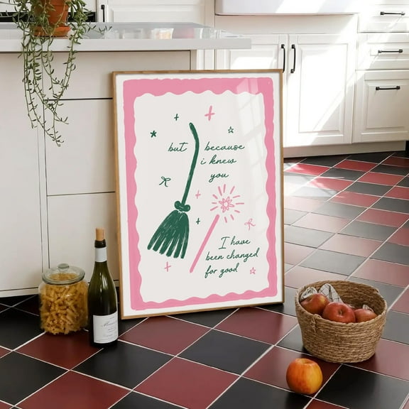 369 Prints changed For Good Print Art Poster Movie Theatre Broadway Quote Wall Art, Modern Kitchen Decor Girly Trendy Print UNFRAMED, 8x12