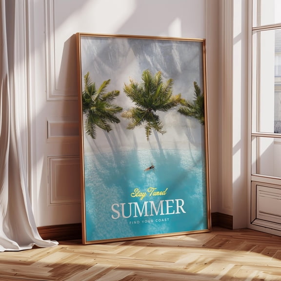369 Prints coastal Life Summer Poster, Beachy Wall Art, Boho Wall Decor, Summer Aesthetic, Beach Print, Ocean Wall Art, Resort Print, UNFRAMED, 24x36