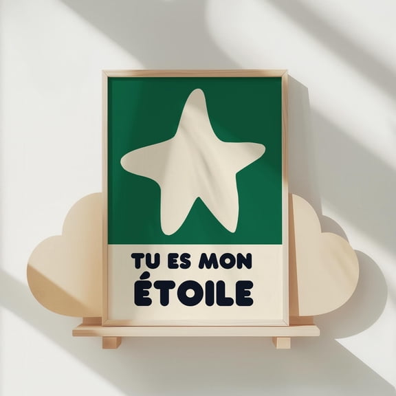 369 Prints etoile Colorful Print For Kids Wall Art Nursery Poster Kids Room Art Decor Baby Shower Decor Gift For Kids Playroom Decor Quote Wall Art UNFRAMED, 8x12