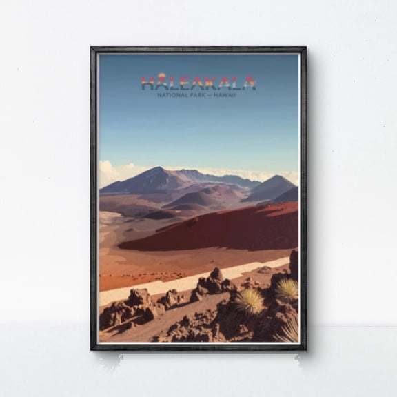 369 Prints haleakalā National Park Poster Maui Wall Art Hawaii Volcano Print Crater Landscape Art Tropical Island Decor Sunrise Poster UNFRAMED, 16x24
