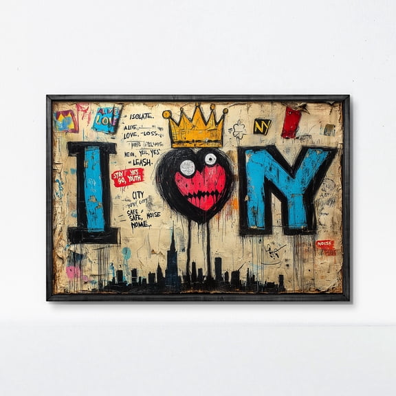 369 Prints i Love Ny Urban Art Poster – Bold Nyc Wall Decorxpressive Graphic Print, Modern City Home Accent, Unique Gift Idea UNFRAMED, 24x36