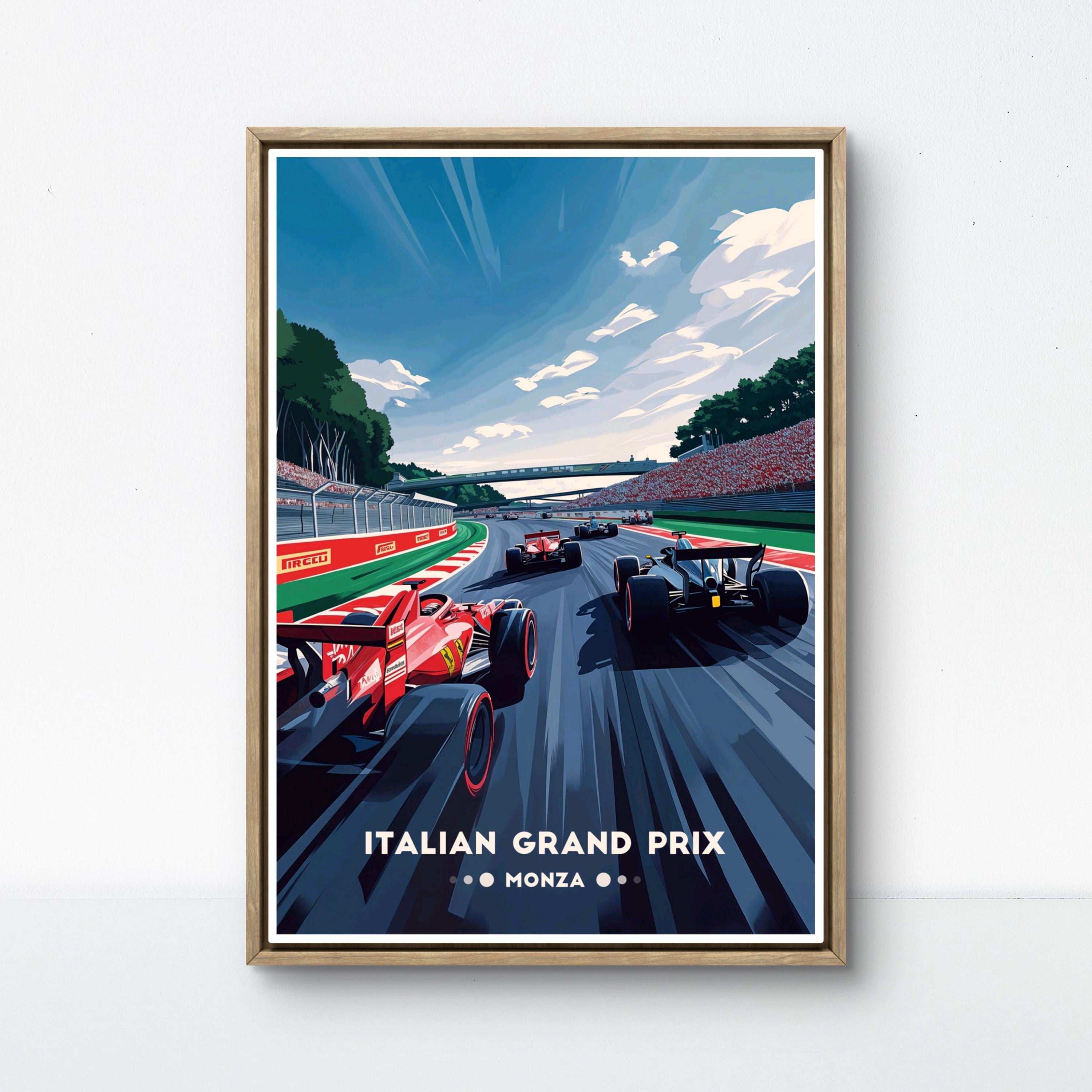 369 Prints italian Grand Prix Poster – Iconic Formula 1 Racing At Monza ...