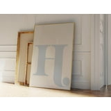 369 Prints letter H Poster, Blue Alphabet Letter Print, Initial Letter