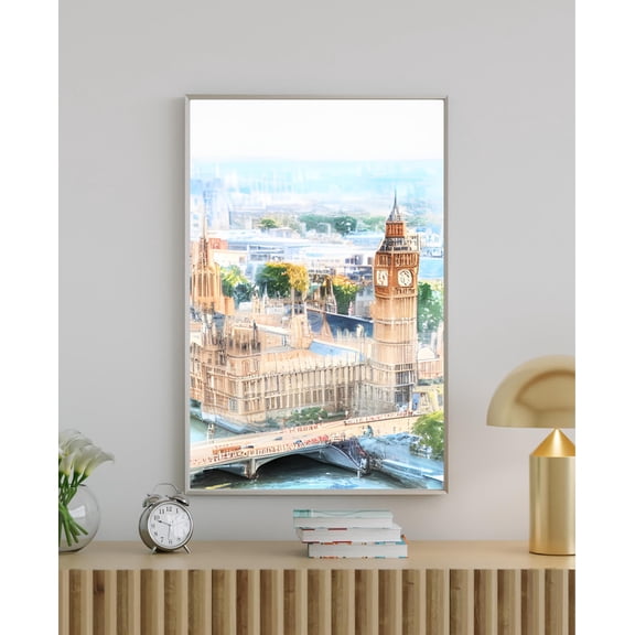 369 Prints london Big Ben Print | Uk Landmark Wall Art | Dreamy Vertical Cityscape | Modern Travel Poster | Home Decor UNFRAMED, 12x18