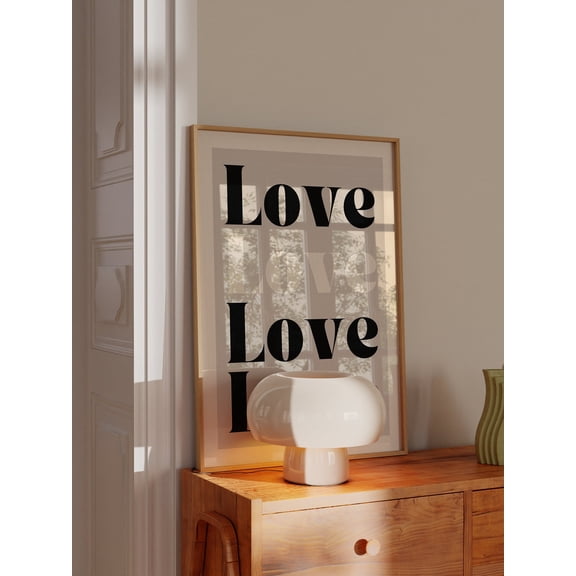 369 Prints love Letters Poster, Love, Print Letters, Couple Poster, Home Deco, Wall Art, Wall Decor, Typography Prints, Bold Print, Couple Gift UNFRAMED, 8x12