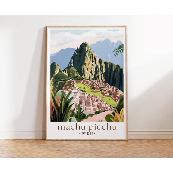 369 Prints machu Picchu Travel Poster, Peru Wall Art Print, Machu Picchu ,Peru Travel Art Poster, Machu Picchu Print Wall Art Home Decor UNFRAMED, 8x12