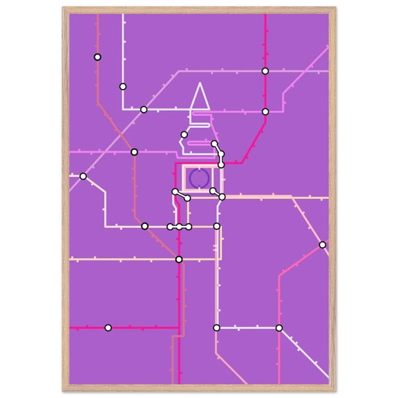 369 Prints minimalist London Big Ben & Tube Map Print – Uk Travel Poster, Subway Wall Art, British Home Decor UNFRAMED, 8x12