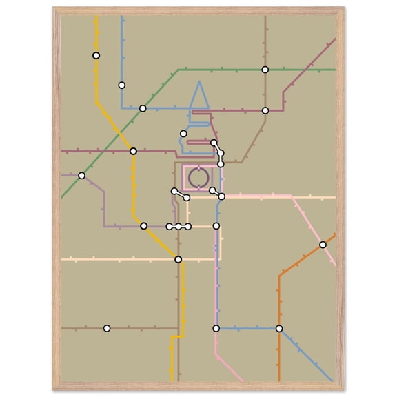 369 Prints modern London Big Ben & Subway Map Print – Minimalist Uk Travel Art, British Landmark Poster UNFRAMED, 24x36