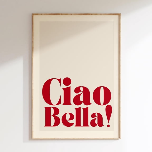 369 Printsmusic Inspired Print, Ciao Bella Music Print, Lyrics Poster, Aesthetic Print, Rock Poster Art, Retro Music Decor, Music Gift UNFRAMED, 16x24
