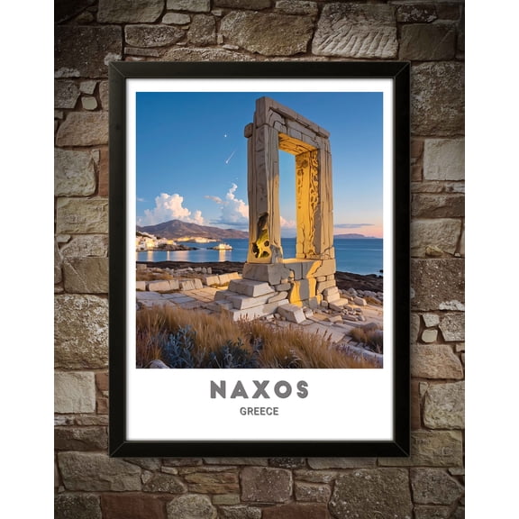 369 Prints naxos Poster - Beautiful Cyclades Greece Art Print - Perfect Decor For Home Or Office - Ideal Gift For History And Travel Enthusiasts UNFRAMED, 12x18