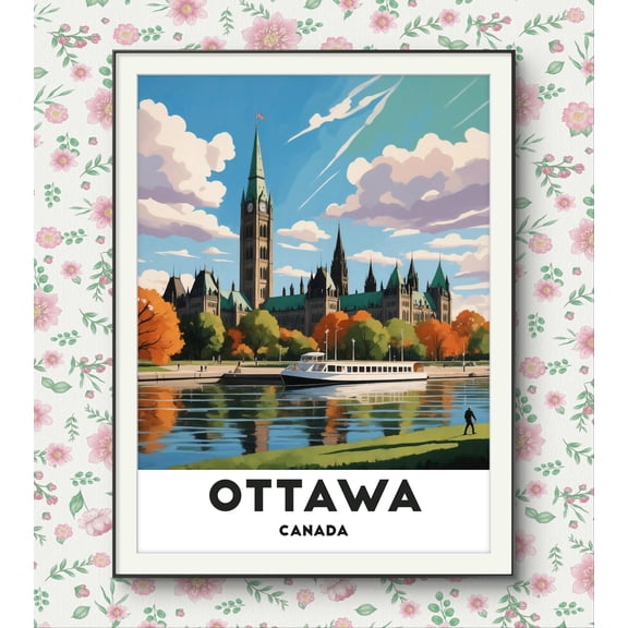 369 Prints ottawa Canada Poster - Parliament Hill - Canada Wall Art UNFRAMED, 16x24