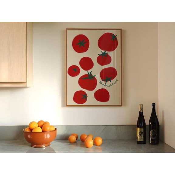 369 Prints pomodori Di Napoli Wall Art, Cherry Tomato Poster, Food Art Print, Vegetable Poster, Botanical Print, Modern Kitchen Poster, Tomato Print UNFRAMED, 12x18