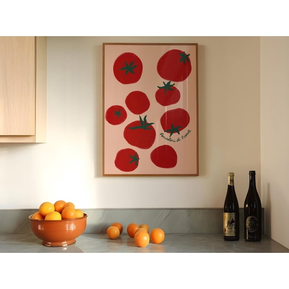 369 Prints pomodori Di Napoli Wall Art, Cherry Tomato Poster, Food Art Print, Vegetable Poster, Botanical Print, Modern Kitchen Poster, Tomato Print UNFRAMED, 12x18