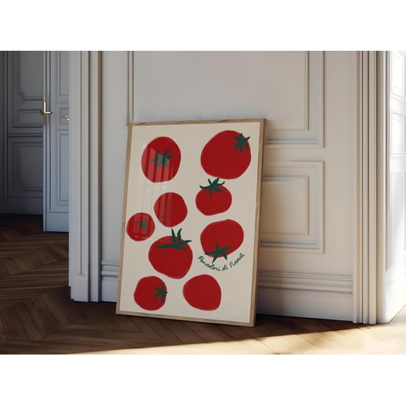 369 Prints pomodori Di Napoli Wall Art, Cherry Tomato Poster, Food Art Print, Vegetable Poster, Botanical Print, Modern Kitchen Poster, Tomato Print UNFRAMED, 16x24