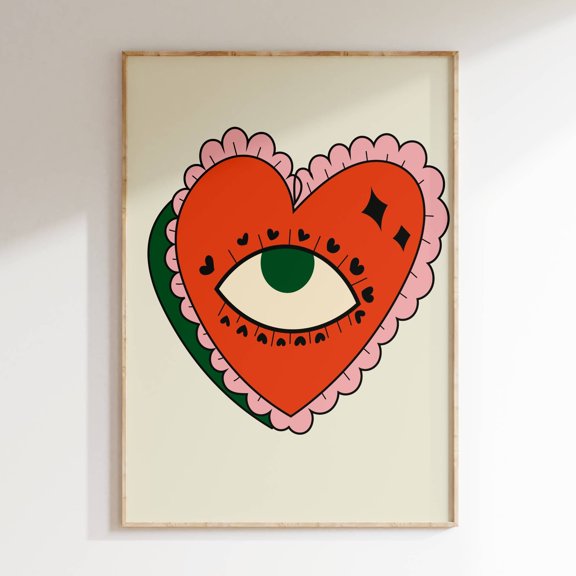 369 Prints retro Music Wall Art, Groovy Poster, Funky Design, Music Note Poster, Gifts For Her Or Him, Trendy Wall Art, Vintage Poster, Retro Wall Art UNFRAMED, 12x18