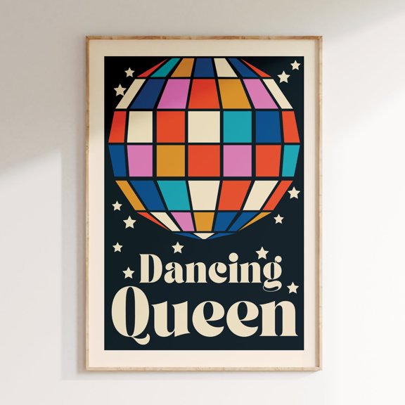 369 Prints retro Music Wall Art, Groovy Poster, Funky Design, Music Note Poster, Gifts For Her Or Him, Trendy Wall Art, Vintage Poster, Retro Wall Art UNFRAMED, 12x18