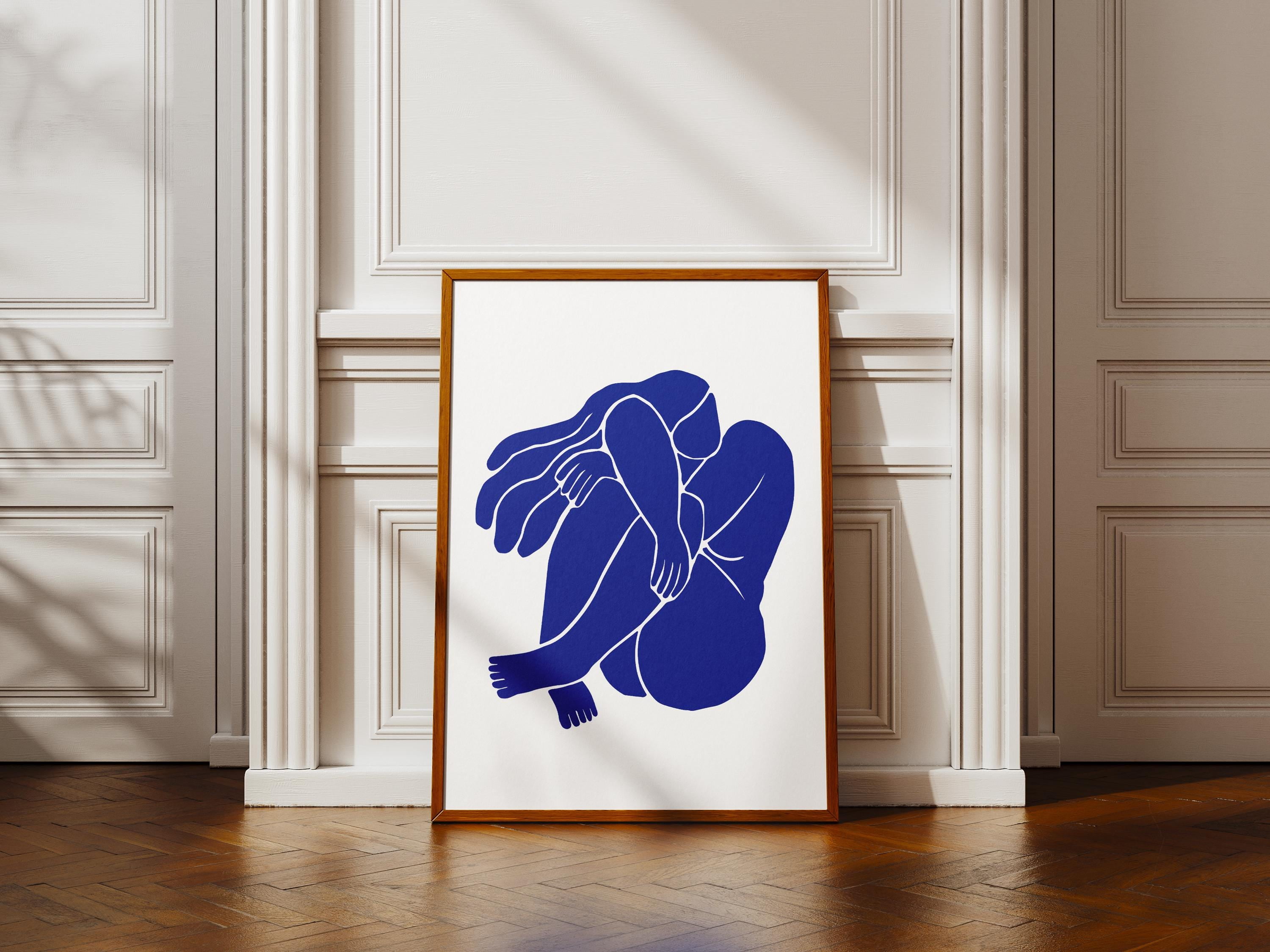 369 Prints self Care Print Blue Aesthetic Poster Trendy Flat Design