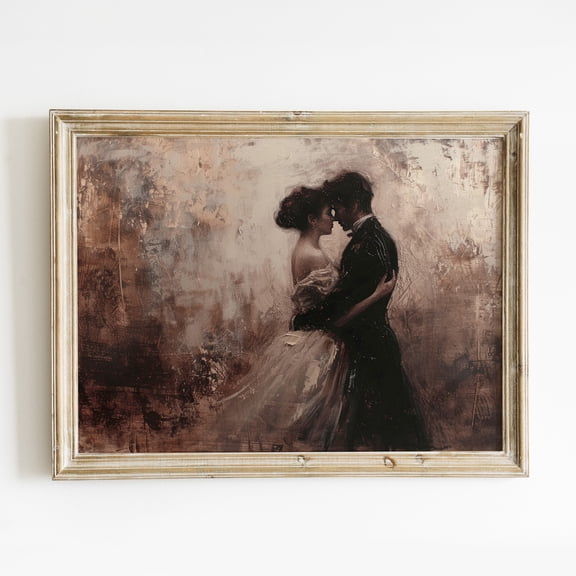 369 Prints victorian Dancing Couple Wall Art, Vintage Romantic Poster, Valentine Room Decor, Pride & Prejudice Art UNFRAMED, 24x36