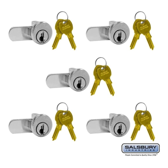 3690-5 Lock for 4B+ Horizontal Mailbox Door 2 Keys PER Lock-5 Pack