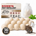 thumbnail image 1 of 36BALLS RodentRepellent - MiceRepellent Indoor/Outdoor - Moth Balls forRodents, MouseRepellent Peppermint, Keep Mice Away, Peppermint to Repel Mice and Rats, RatRepellent for House, 1 of 7
