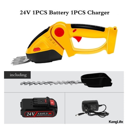 36F/24V Electric Hedge Shears Wireless Rechargeable Pruning Lawn Mower Lithium Battery One-Handed Hedge Trimmer Garden Tools ,Long-Lasting