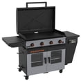 thumbnail image 1 of Blackstone Bronco Outdoor Combo Griddle, 36 Inch 4-Burner Flat Top Grill with Vertical Pellet Smoker, 1 of 13