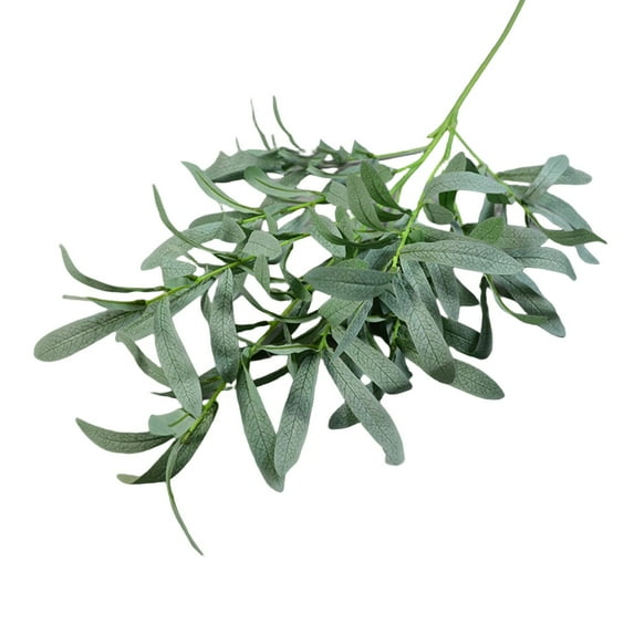 36Inch Faux Olive Leaves Stems,Artificial Olive Tree Branches,Fake Plants,Greenery Stems,Eucalyptus Stems,Green Leaves for Centerpieces Decoration,Home Decor,Coffee Table Decor