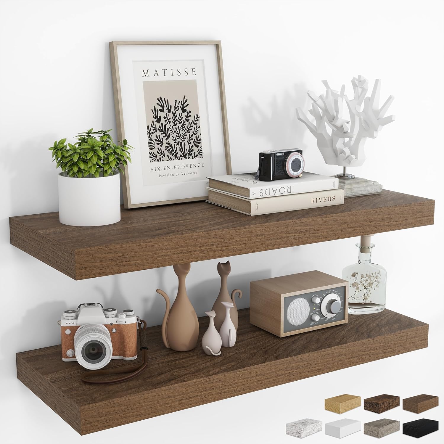 36Inch Floating Shelves For Wall 2 Pack Shelves For Bedroom Kitchen 