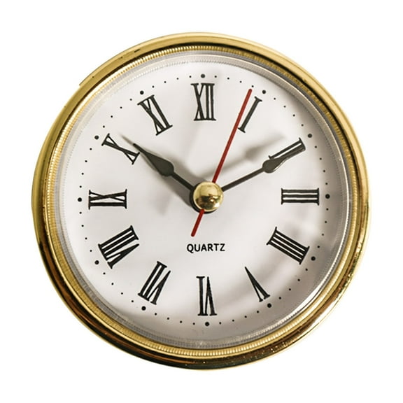 36MM Quartz Clock Inserts Movement Replacement DIY Gold Arabic Numbers