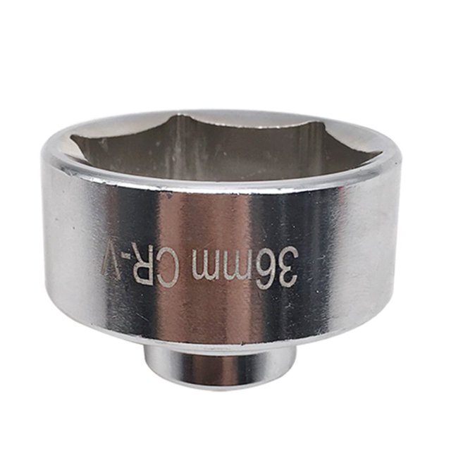 36Mm Engine Oil Wrench Metric Low Oil Filter Socket Wrench Remove Canister Housing For Hand