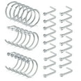 thumbnail image 1 of 36PCS 20G Nose Rings Studs Surgical Stainless Steel Nose Rings Hoops L Bone Screw Shape Nostril, 1 of 6