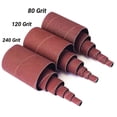 thumbnail image 1 of 36PCS 4-1/2" Spindle Sanding Drum Sleeves for Oscillating Sander 80 120 240 Grit, 1 of 2