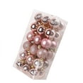 thumbnail image 1 of 36PCS 40mm Christmas Xmas Tree Baubles, 1.57 Inch Hanging Ornaments For Holiday Party, Shatterproof Round Decorations For Indoor Tree Decor, 1 of 3