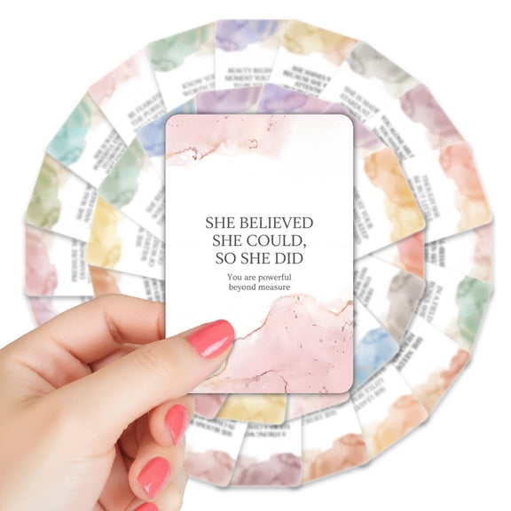 36PCS Affirmation Cards Self Care Gifts for Women, Anxiety Relief Items Inspirational Positive Spiritual Emotional Support Mental Health Gifts