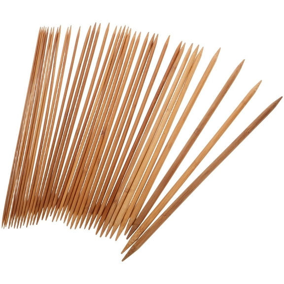 36PCS Bamboo Needles Double Pointed Knitting Kit Knitting Needle Set for DIY Handmade Weave