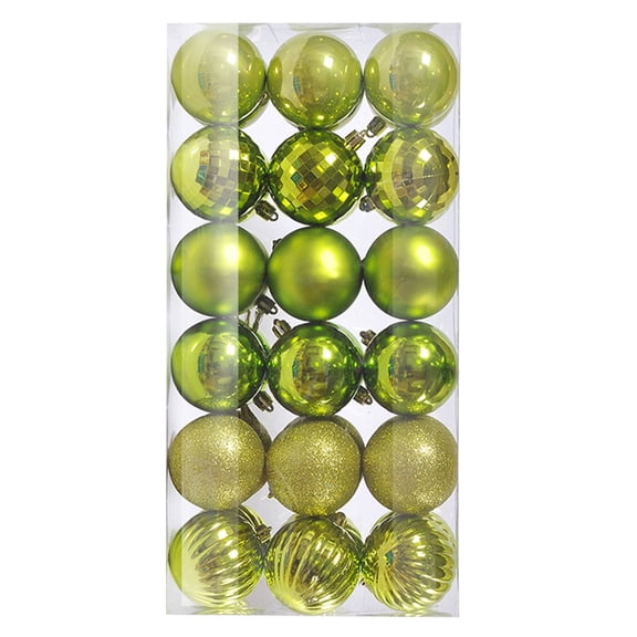36Pcs Christmas Balls Hanging Ornaments Xmas Tree Baubles Christmas Decorations for Home Party Yard Indoor Outdoor (3cm/1.2in)