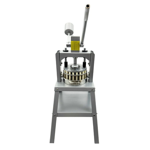 36PCS Commercial Vertical Manual Dough Divider Pizza Dough Cutting Machine with 2 Stainless Steel Basins