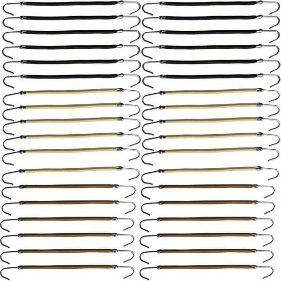 36PCS Elastic Hook Hair Tie Styling Ponytail Holder Hooks Hair Cord