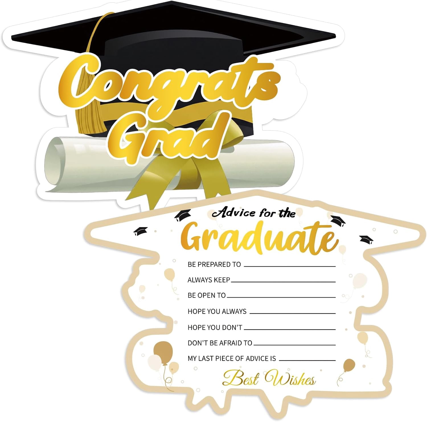 advice for the grad cards Advice for the Graduate Cards, Graduation Party Decor, Graduation Advice,  Party Decorations, Wishes for the Grad Game, Instant Access