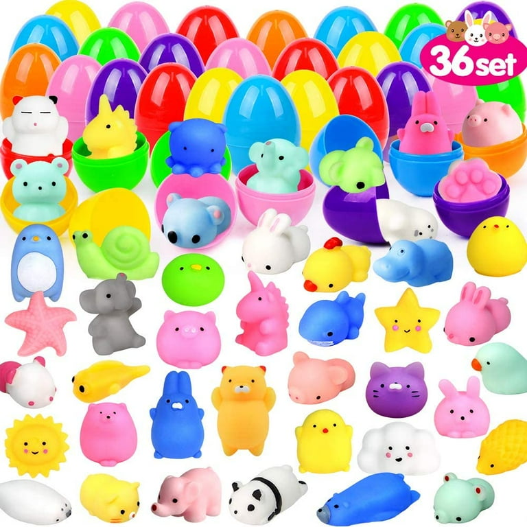 Squishies Mochi Squishy Toys 36pcs Party Favors for Kids Mini Squishy  Kawaii Mochi Animal Squishies Cat Unicorn Squishy Mini Squeeze Stress  Relief