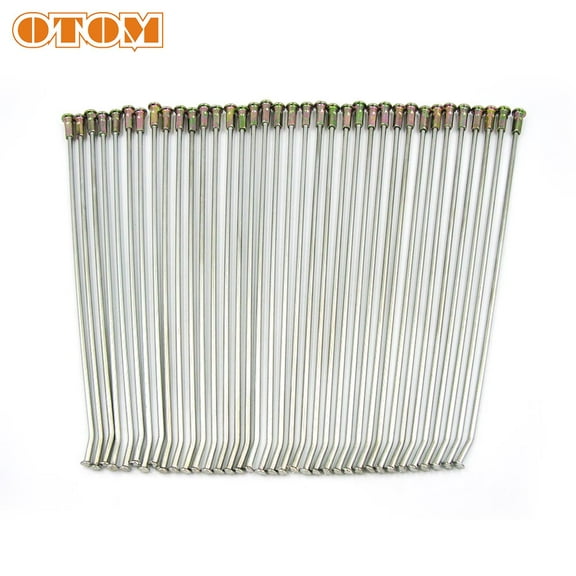 36PCS Motorcycle 36 Pcs 21" Front 18" 19" Rear Wheel Spokes Nipples Kit Pit Bike Enduro Standard Steel Wire Cap Hat For HONDA CRF