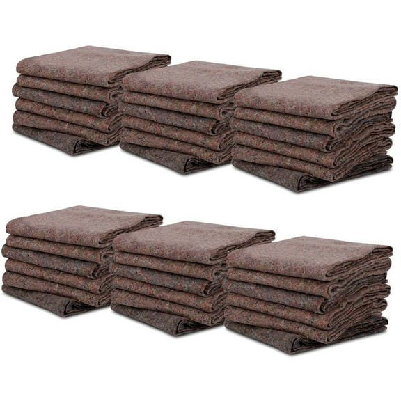 36PCS Moving Pads 53x74" Heavy Duty Professional Quality Quilted Moving Blankets