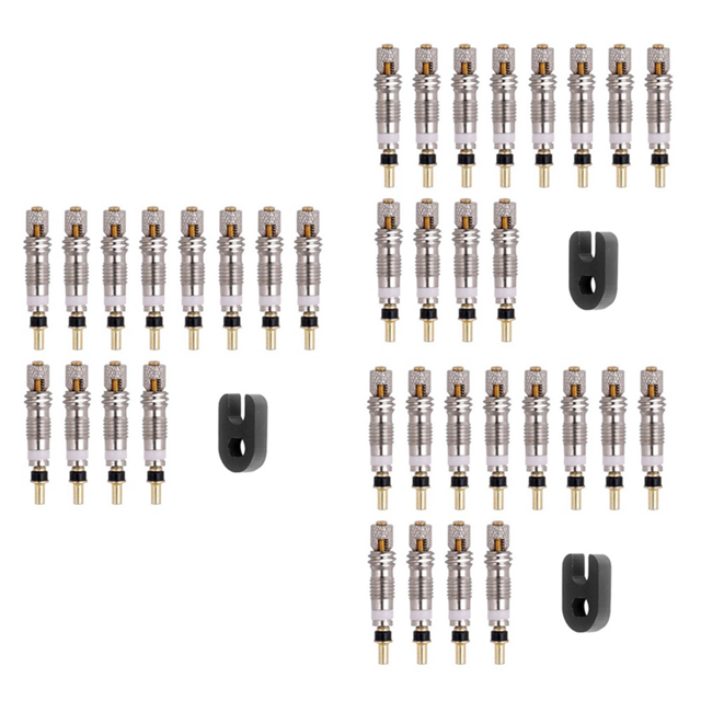 36PCS Presta Valve Brass Core Tool Road Bike Tubes Repair Tire Service
