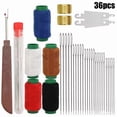 thumbnail image 1 of 36PCS Sewing Tool Set Needle and Thread kit, Big Eye Steel Sewing Needle with Thimble, Threader and Thread Rippers, Clothing Repair Sewings Kit for Adults Beginners, 1 of 8