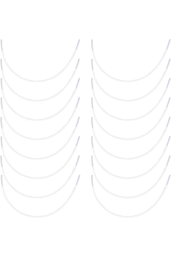 36PCS Stainless Steel Bra Wires Heavy Gauge Sturdy Carbon Steel Bra Underwires Replacements Metal Bra Supporters Rings for Bra Shaping Under Wire Women Corset Clothing DIY Sewing Supplies Gray