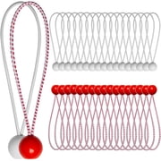 36PCS White Bungee Cords, 6 Inch Heavy Duty Outdoor Bungee Cord with Balls, Tarp Tie Down Bungee Balls for Shelter, Camping, Cargo, Tent Poles UV Resistant