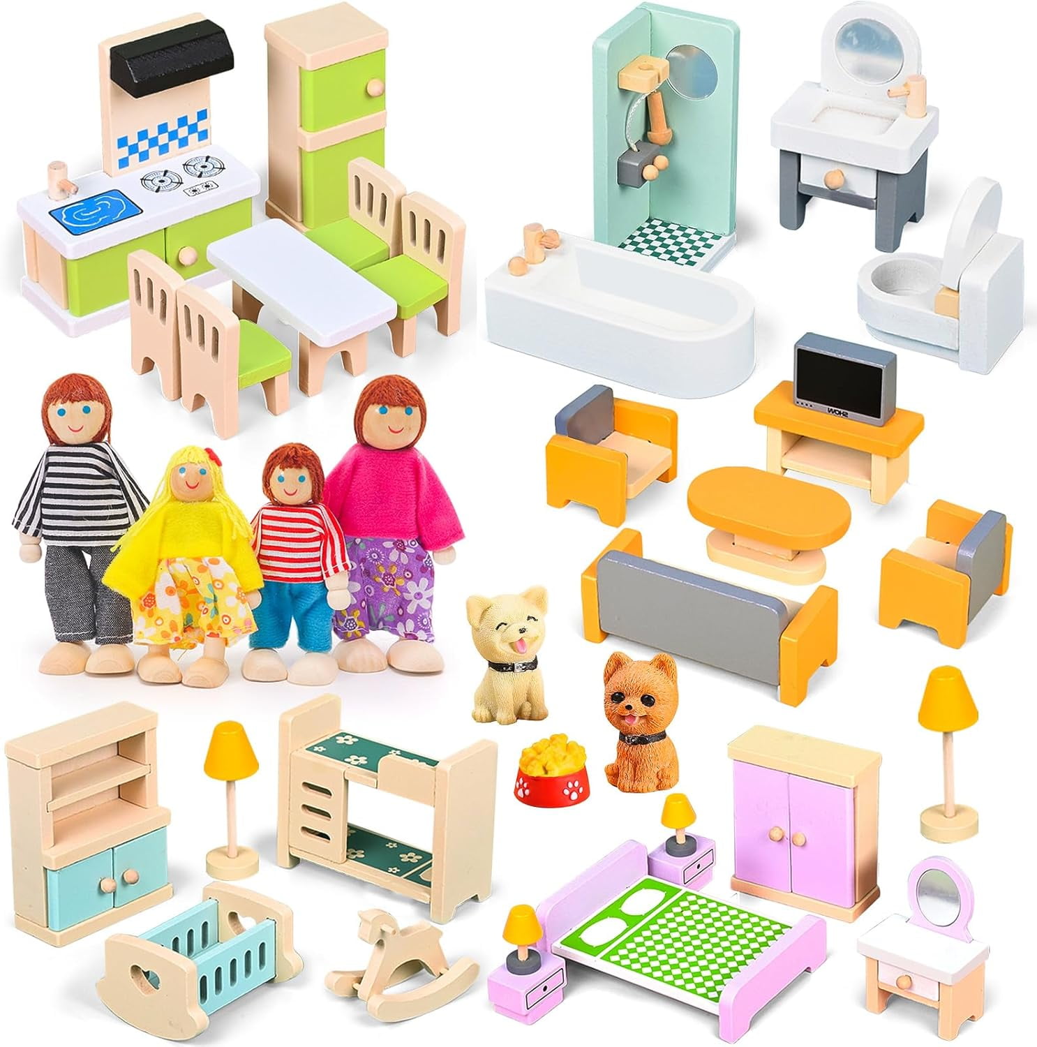 Loving Family Dollhouse Furniture, image size:1486x1500
