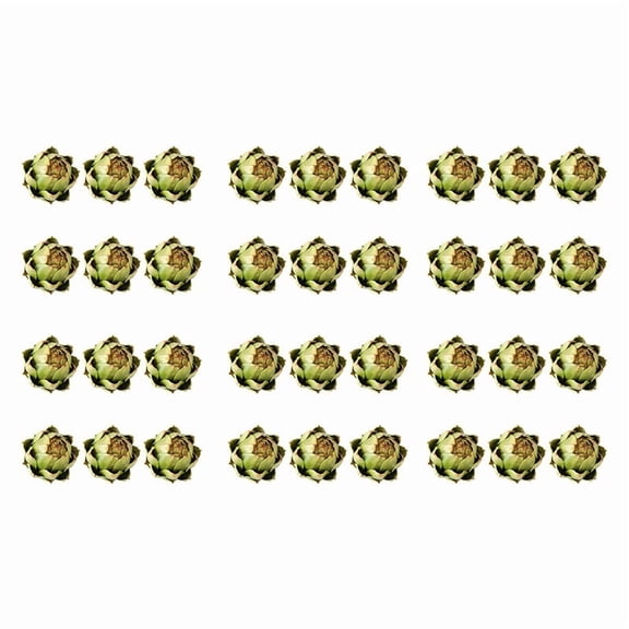 36Pack Artificial Artichoke Vegetables and Fruits for Home Wedding Party Table Decoration (Green)