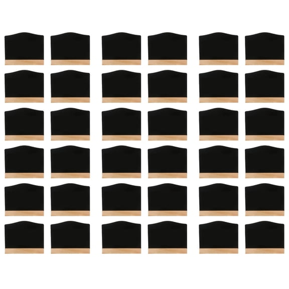 36Pack Mini Chalkboard Signs, Kitchen Notes Chalk Boards with Stands 10X7.2cm Small Blackboard Message Tabletop Board